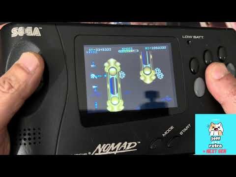 WHIP RUSH Sega Nomad ( Genesis / Megadrive ) IPS - LCD screen 😍Real HANDELHELD Gameplay 😱