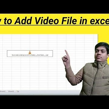 how to add video file in microsoft excel.|video file in excel.|adding video to excel.