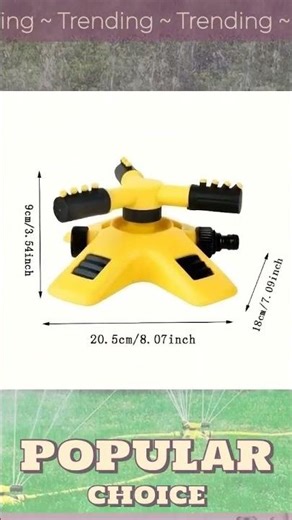 360 Degree Rotating Lawn Sprinkler For Large Area Coverage