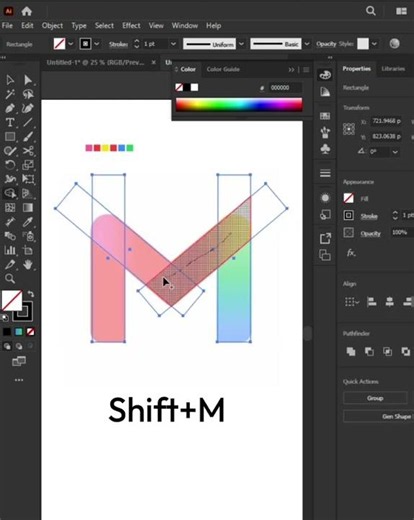 Create a Perfect Mail Logo with Geometry! ✉️ 📐 #gmail #gmaillogout #logo #shorts #shortsyoutube