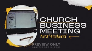 Church Business Meeting - Title Graphics