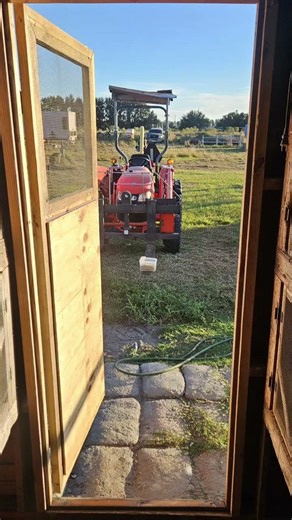Replacing the chicken brooder house door