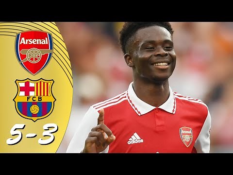 HIGHLIGHTS | Arsenal 5-3 Barcelona | RESUMEN All Goals & Highlights