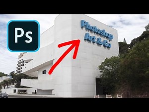 Photoshop CC 3D letters on building