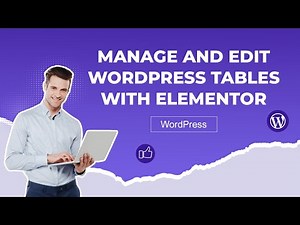 Manage and Edit WordPress Table with Elementor + WP Table Manager Plugin
