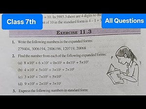 Class 7th maths। Exercise 11.3। Chapter 11। Exponents and power । Ncert। Solution। Cbse maths