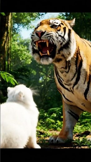 Brave Cat Slaps Tiger and Sends It Running! | Funny Wildlife Moment
