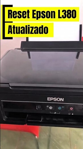 Reset Epson L380 Almofada de tinta, Atualizado 2025 luz de tinta e papel piscando #epson #hpsmart