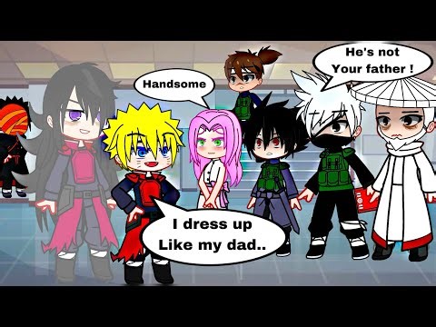 “Dress Up Like Your Dad ✨😍” || Naruto Minato Madara || Gacha Club meme