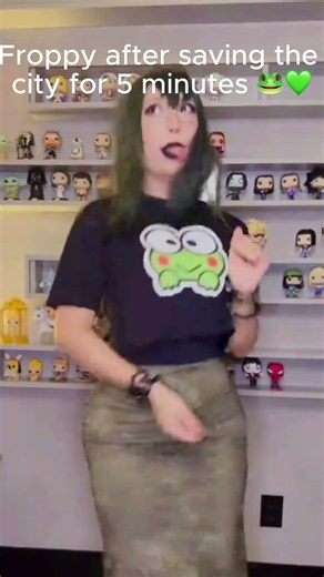 Anime fans, did I pass the Froppy vibe check? 🐸💚