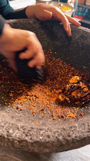 Tortillas amano and salsa molcajete only at La Fondita!! 1530 North Cedar Lake Road | La Fondita