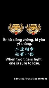 🎯 Unlocking Chinese: Useful "Two" Idioms for Daily Life Learn how "二" appears in common Chinese idioms you can actually use! 🗣️ Examples you'll master in this short lesson: 📌 二话不说 (èr huà bù shuō) – without hesitation 📌 二人同心 (èr rén tóng xīn) – Two people united in purpose 📌 二虎相争 (èr hǔ xiāng zhēng) – Two tigers fighting（when two rivals clash） These phrases are short, powerful, and great for daily conversations. ✨ Want to learn Mandarin that sticks? Drop a "1" in the comments and I’ll DM yo