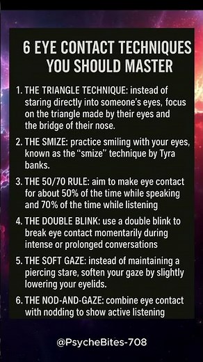 6 EYE CONTACT TECHNIQUES YOU SHOULD MASTER