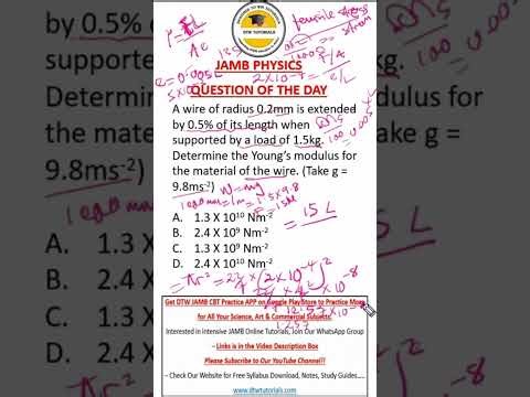 JAMB Physics 2026 Question of the day#jamb 