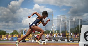 Michigan star sprinter Ziyah Holman takes the hard way in attempt to capture 'best of both worlds'