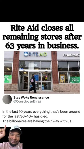 RIP Rite Aid and all others store we lost #riteaid #business #fyp