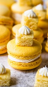 100K views · 458 reactions | These Lemon Pound Cake Macarons were the...