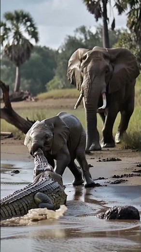 anak gajah meraung kesakitan #animals