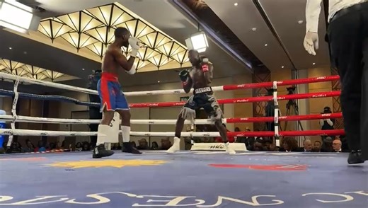 7K views · 77 reactions | Action from the National featherweight title fight between Frederick Nghutenanye (black trunks) and Abel Joseph. Video: Helge Schütz | The Namibian | Facebook