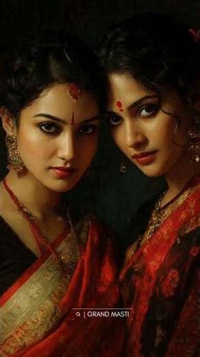 Bold & Glamorous Bengali Girls in Red Saree | Traditional Beauty Cinematic Look | Grand Masti