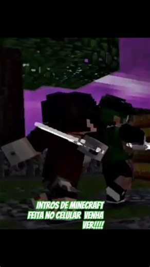 Intros de minecraft feita no celular venha ver!!!!