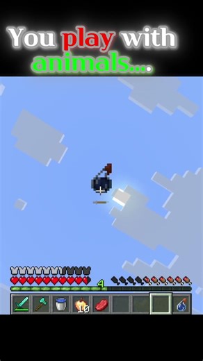 Minecraft: You Play With Animals, Then This Happens... 🔥#minecraft #shorts