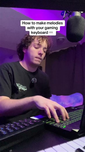 How to make melodies with your gaming keyboard ⌨️ #fl #flstudio #piano #musictheory