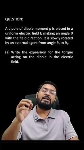 Potential Energy of an Electric Dipole in a Uniform Electric Field