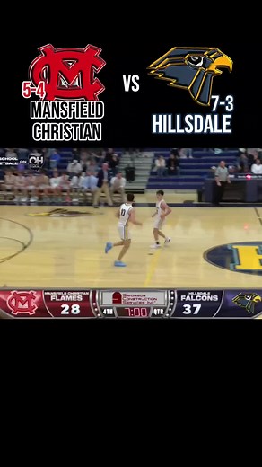 High school Basketball Mansfield Christian vs Hillsdale #highschoolbasketball #ohiosports