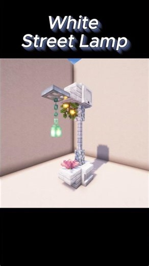 Minecraft Pale Oak Street Lamp Design #minecraft #shorts