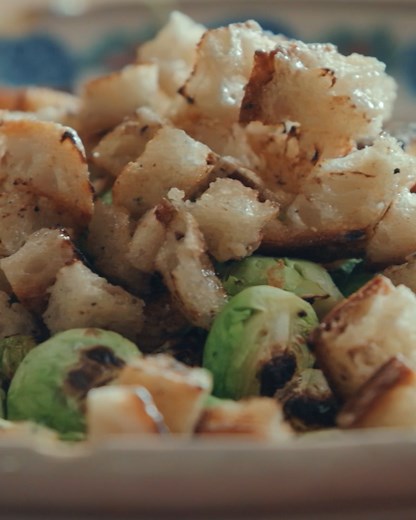 Leftover Brussels sprouts, or just love 'em?? Whack them into THIS Brussels sprouts Caesar salad! jamieol.com/BestEverChristmas | Jamie Oliver