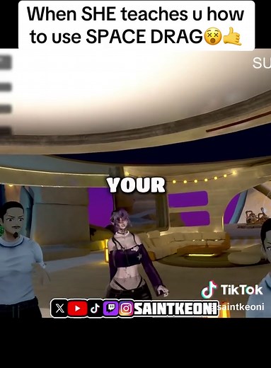 Saint Keoni LEARNS how to use Space Drag using OVR😱| VRCHAT #saintkeoni #vrchatstreamer #vrchat #vtuber #thegreatpug