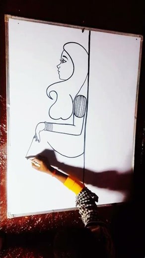 Vari easy girl drawing #drawingtutorial #shots #girl