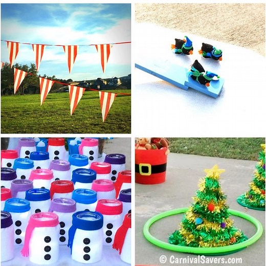 167 reactions · 287 shares | Planning a Holiday ☃️ or Christmas Carnival? Don't miss these fun games for your Winter Event! The kids are sure to ❤️ LOVE them - and Adults too!  Find Holiday Game Ideas Here => https://www.carnivalsavers.com/winter-carnival/winter-holiday-and-christmas-carnival-game-ideas.html | Carnival Savers | Facebook