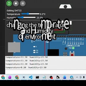 DHT and arduino measuring temp and humidity