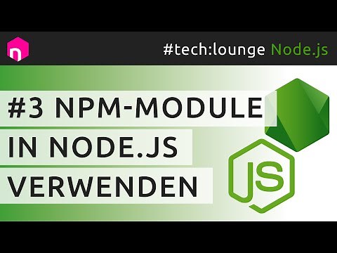 npm-Module in Node.js verwenden // deutsch