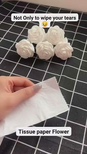Tissue Paper Flower 🌹 Not Only to wipe your tears 😥 #tissuepaperflowers #tissuepaper #flowers #paperflowers #art #tutorial #flowermaking | It's all about Arts