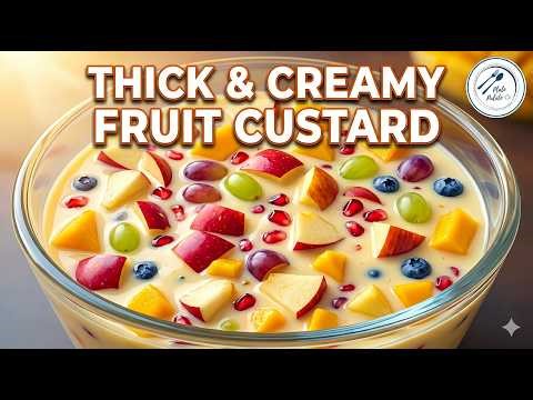 10-Minute Mixed Fruit Custard | Creamy Summer Dessert Recipe | Plate Palate