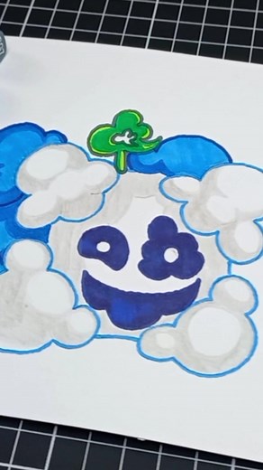 Drawing Smoke Fruit from Blox Fruits - Step-by-Step Tutorial