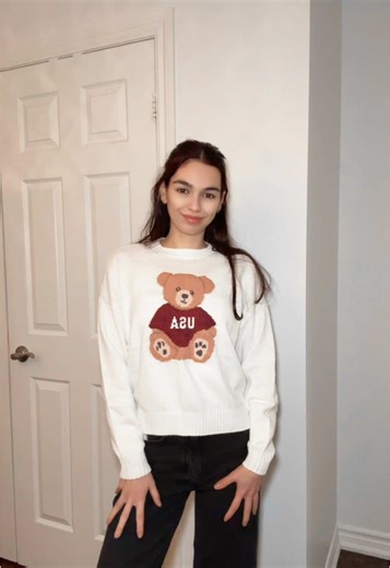 Hollister Teddy Bear Sweater Try-On Haul