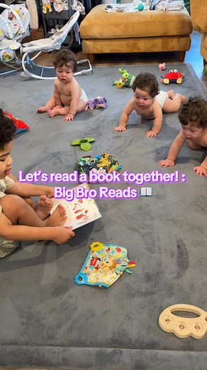 6.1K views · 164 reactions | Salem is such a great reader and im so impressed at how well he read to little brothers! Proud mama 凉凉凉 #motherhood #tripletboys #boymom #earlyliteracy | Sadie Sirls | Facebook