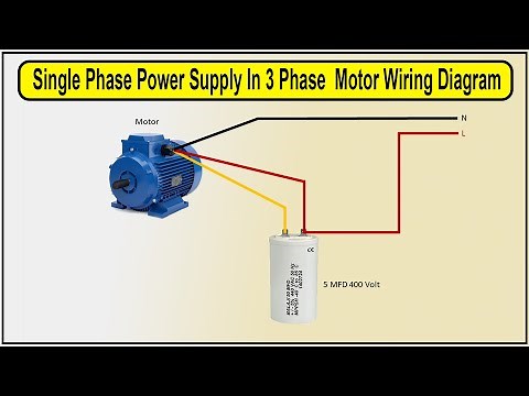 How to Make Single Phase Power Supply In 3 Phase Motor Wiring Diagram | Motor