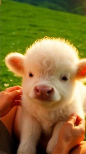 Cute lamb feeling relaxed on my lap #cute #animals #lamb #calf #aestheticanimals