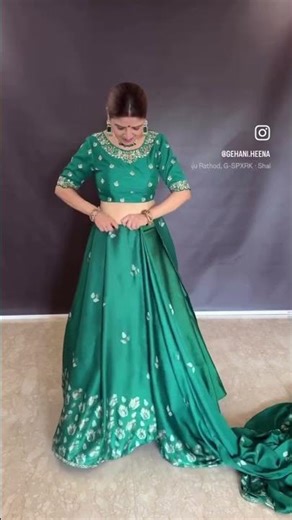 Sari to Gown transformation hack. #beauty #Sari #cloth #hacks