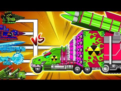 EPIC BATTLES OF Container Optimus Rocket combined with basketball! - Cartoons About Tanks