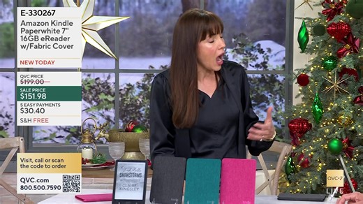 You are watching Amazon Kindle Paperwhite on QVC2®. Shop the show, here: https://qvc.co/shopqvc2december2025 | QVC Live