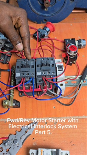 4.4K views · 87 reactions | Fwd/Rev Motor Starter with Electrical Interlock System Part 5. #electrician #tbt #vlog #valec #engineer | Dili Ogbuenyi | Facebook