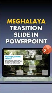 CREATE MESMERIZING MEGHALAYA TRANSITIONS! 🌧️✨ ANIMATE CLOUDS, RAIN & WATERFALLS IN POWERPOINT