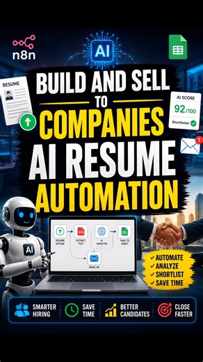 Build & Sell AI Resume Screening Automation to Companies 🔥#shorts