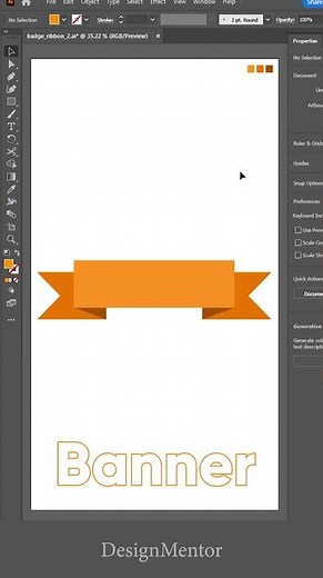 How to Design Banner in Adobe Illustrator | Illustrator Tutorials | DesignMentor